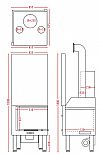 Χυτήρια Μισαηλίδη T-60 Ενεργειακό 14,5 kw Corner με πόρτα συρόμενη ανοιγόμενη