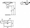 Connect Rectangular Ένθετος Νιπτήρας Πορσελάνης 50x39 cm Λευκός 1 οπής